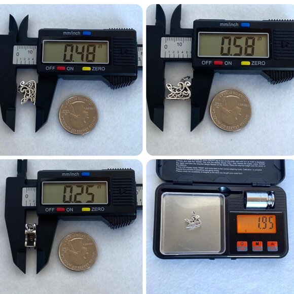 VTG Jezlaine Sterling Silver 925 3 Dimensional Christmas Santa's Sleigh Charm - Picture 10 of 16